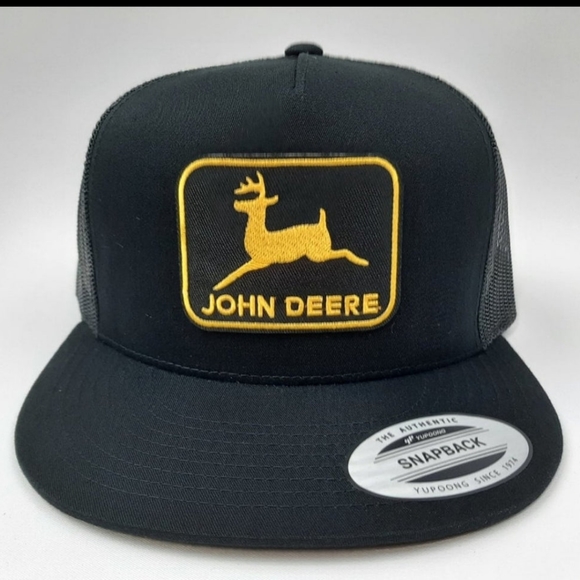 Handmade Other - John Deere JD Tractors Farm Machinery Retro Vintage Style Patch Trucker Hat Cap